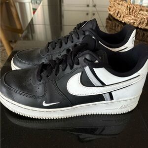Nike Black and White Classic AF-1 Sneakers
